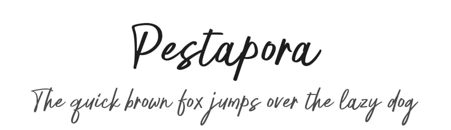 Pestapora by Locomotype — Script Handwritten Font — preview 1