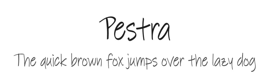 Pestra by Digital Typeface Studio — Script Handwritten Font