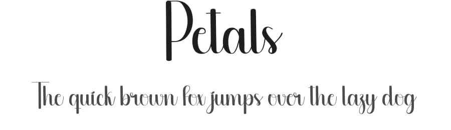 Petals by Scratchones — Script Handwritten Font