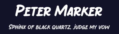 Peter Marker by Gassstype — Script Handwritten Font — thumbnail 2