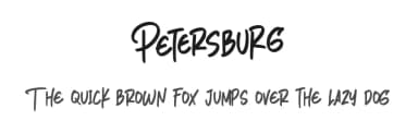 Petersburg by Fontherapy — Script Handwritten Font — thumbnail 1