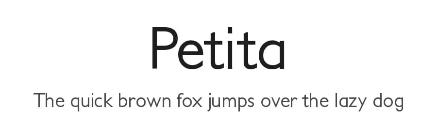 Petita by Manfred Klein — Sans Serif Font