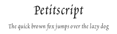 Petitscript by Manfred Klein — Script Handwritten Font — thumbnail 1