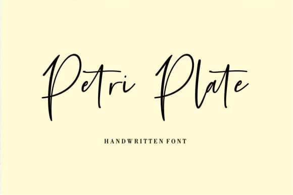 Petri Plate Font by Fikryal Studio — Script Handwritten Font