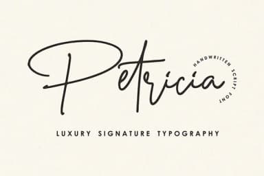Petricia Font by Hanzel Studio — Script Handwritten Font — thumbnail 1