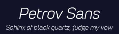 Petrov Sans by Fontfabric — Sans Serif Font — thumbnail 2