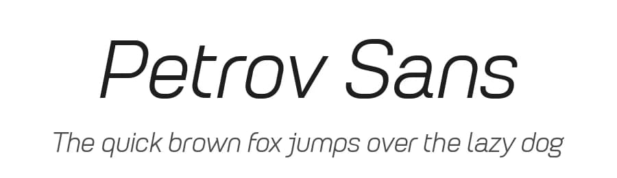 Petrov Sans by Fontfabric — Sans Serif Font
