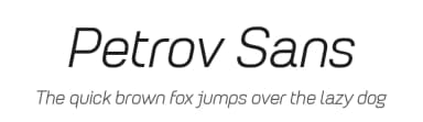 Petrov Sans by Fontfabric — Sans Serif Font — thumbnail 1