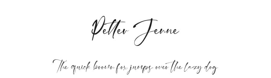 Petter Jenne by Vztype Studio — Script Handwritten Font