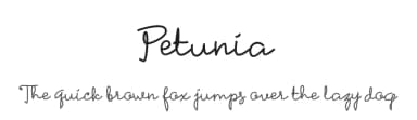 Petunia by Sahirul Iman — Script Handwritten Font — thumbnail 1