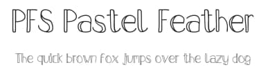 PFS Pastel Feather by Monika Dudikeni — Script Handwritten Font — thumbnail 1
