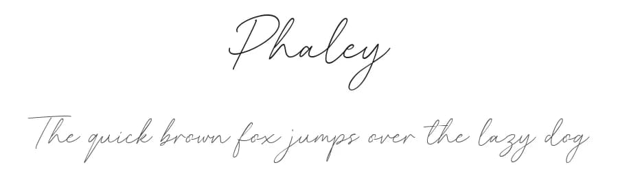 Phaley by Typebae Foundry — Script Handwritten Font