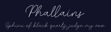 Phallains by Hendra Pratama — Script Handwritten Font — thumbnail 2