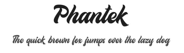 Phantek by Naufal Labs — Script Handwritten Font