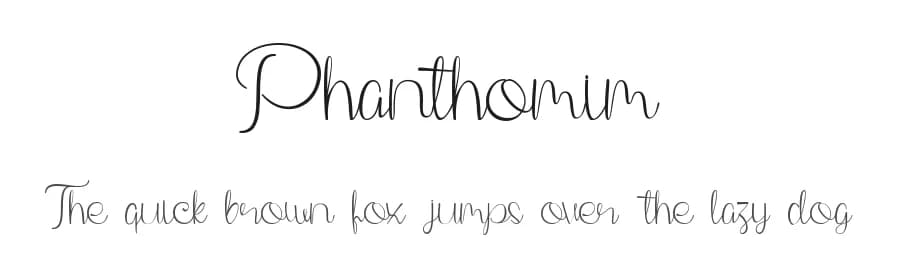 Phanthomim by TSA Creative — Script Handwritten Font — preview 1
