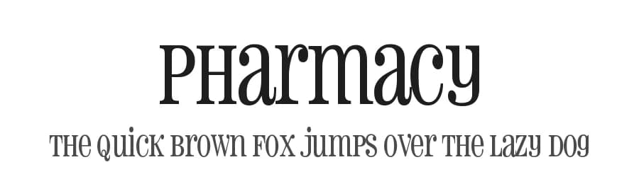 Pharmacy by Harold's Fonts — Sans Serif Font — preview 1
