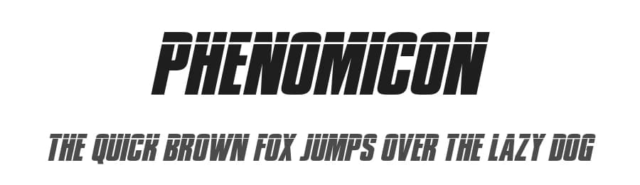 Phenomicon by Iconian Fonts — Sans Serif Font