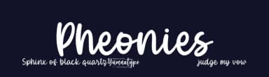Pheonies by Yumna Family — Script Handwritten Font — thumbnail 2