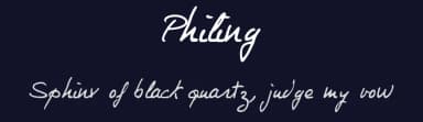 Philing by philing.net — Script Handwritten Font — thumbnail 2