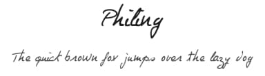 Philing by philing.net — Script Handwritten Font — thumbnail 1