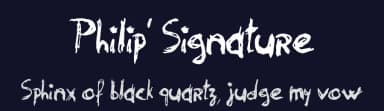 Philip' Signature by Philip' Crew — Script Handwritten Font — thumbnail 2