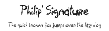Philip' Signature by Philip' Crew — Script Handwritten Font — thumbnail 1