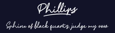 Phillips by Sarah Robbaniyyah — Script Handwritten Font — thumbnail 2