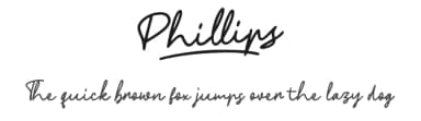 Phillips by Sarah Robbaniyyah — Script Handwritten Font — thumbnail 1