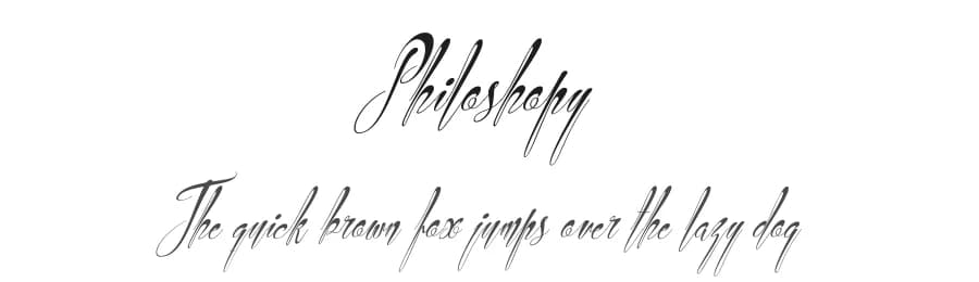 Philoshopy by Royaltype — Script Handwritten Font