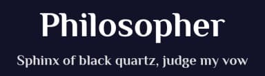 Philosopher by Jovanny Lemonad — Sans Serif Font — thumbnail 2