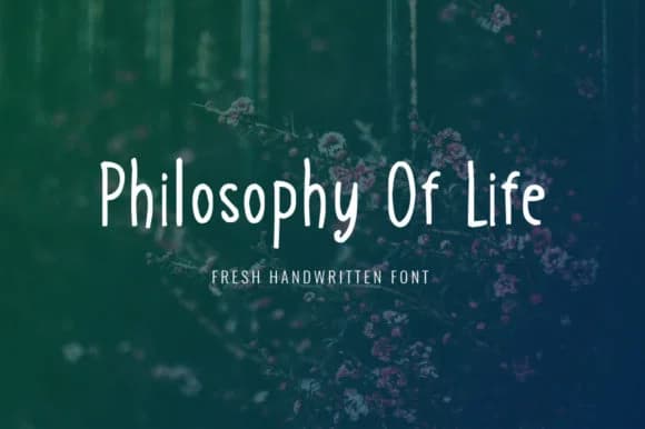 Philosophy of Life Font by FontCove — Script Handwritten Font