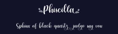 Phiscilla by Typhoon Type - Suthi Srisopha — Script Handwritten Font — thumbnail 2