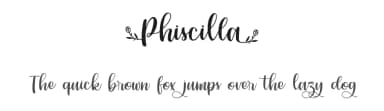 Phiscilla by Typhoon Type - Suthi Srisopha — Script Handwritten Font — thumbnail 1