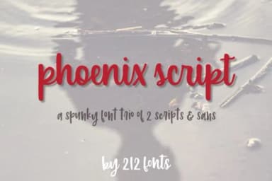 Phoenix Script Trio Font by 212 Fonts — Script Handwritten Font — thumbnail 1