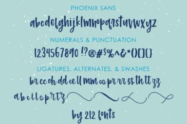 Phoenix Script Trio Font by 212 Fonts — Script Handwritten Font — thumbnail 4