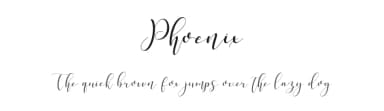 Phoenix by Teweka — Script Handwritten Font — thumbnail 1