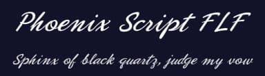 Phoenix Script FLF by Casady & Greene — Script Handwritten Font — thumbnail 2