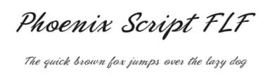 Phoenix Script FLF by Casady & Greene — Script Handwritten Font — thumbnail 1
