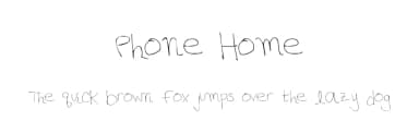 Phone Home by Xerographer Fonts — Script Handwritten Font — thumbnail 1