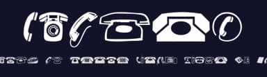 Phones by Signart — Dingbats Font — thumbnail 2