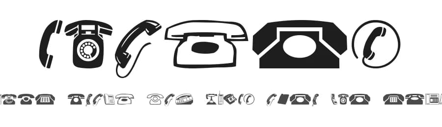 Phones by Signart — Dingbats Font