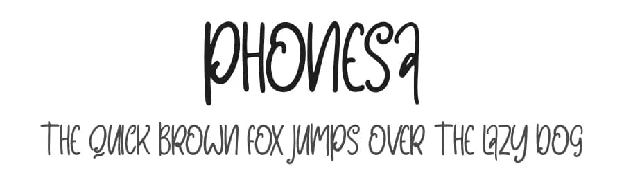 Phonesa by Skiiller Studio — Script Handwritten Font