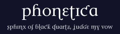 Phonetica by StereoType — Sans Serif Font — thumbnail 2