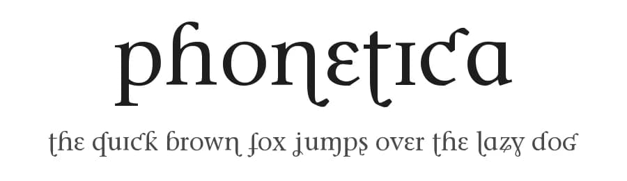 Phonetica by StereoType — Sans Serif Font