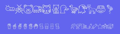 Phonics Animals by Phontz — Dingbats Font — thumbnail 3