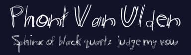 Phont Van Ulden by SassyTuna — Script Handwritten Font — thumbnail 2