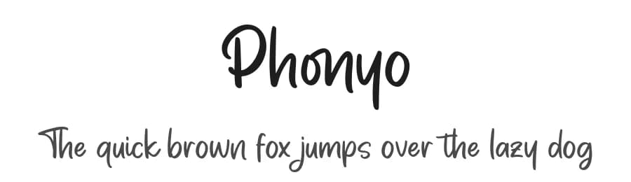 Phonyo by Vunira Design — Script Handwritten Font — preview 1