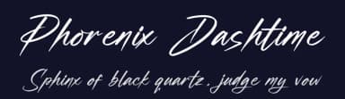 Phorenix Dashtime by Letterena Studios — Script Handwritten Font — thumbnail 2