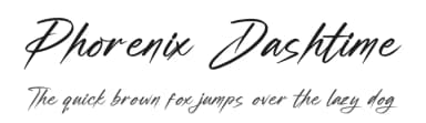 Phorenix Dashtime by Letterena Studios — Script Handwritten Font — thumbnail 1