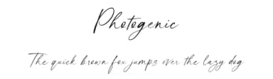 Photogenic by Ef Studio — Script Handwritten Font — thumbnail 1